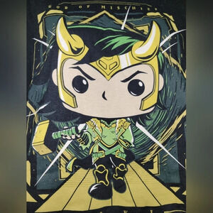 Loki God of Mischief POP T-Shirt Medium